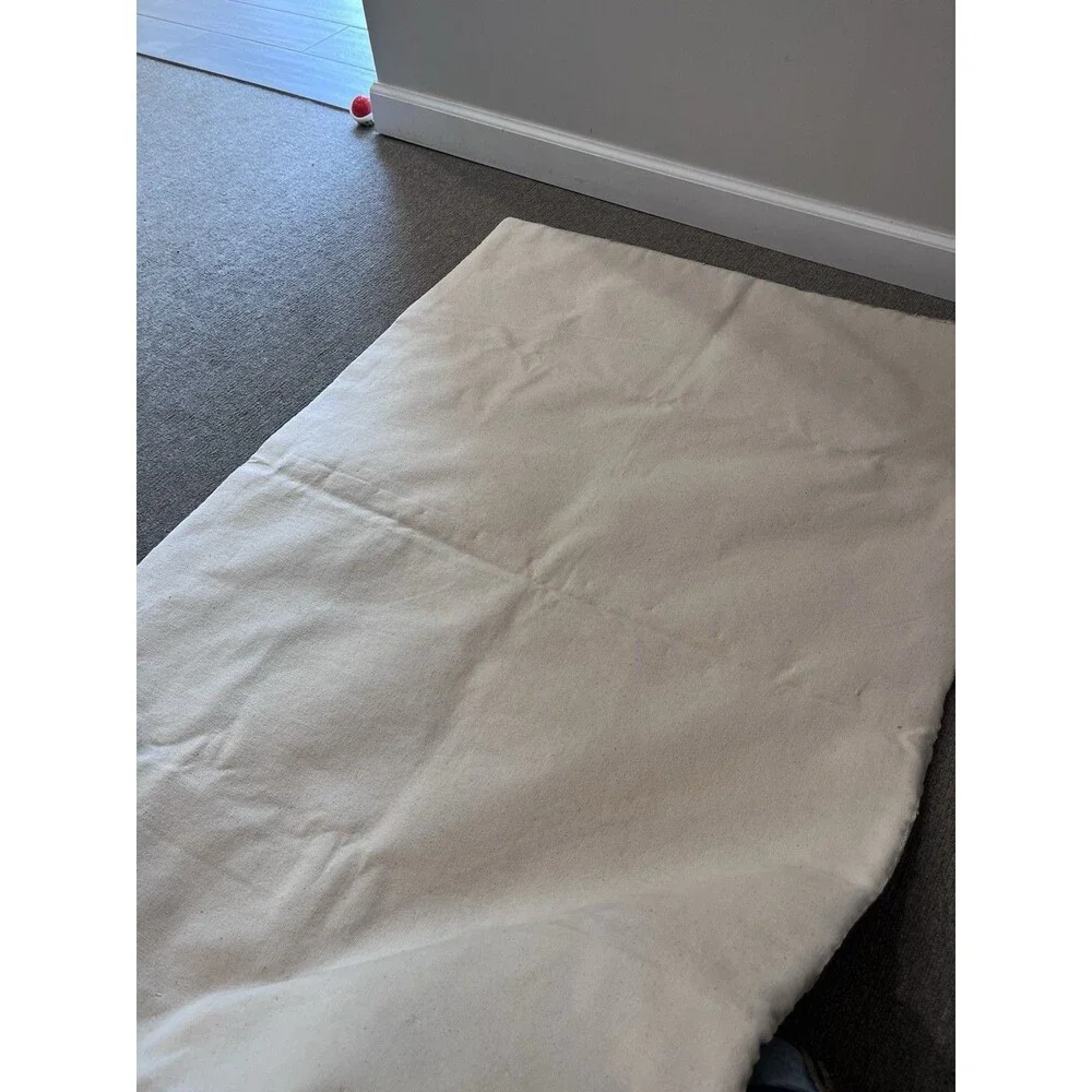 Vintage Floral Embroidered Needlework Hand Stitch Wool Throw Rug 2.5’ X 4’